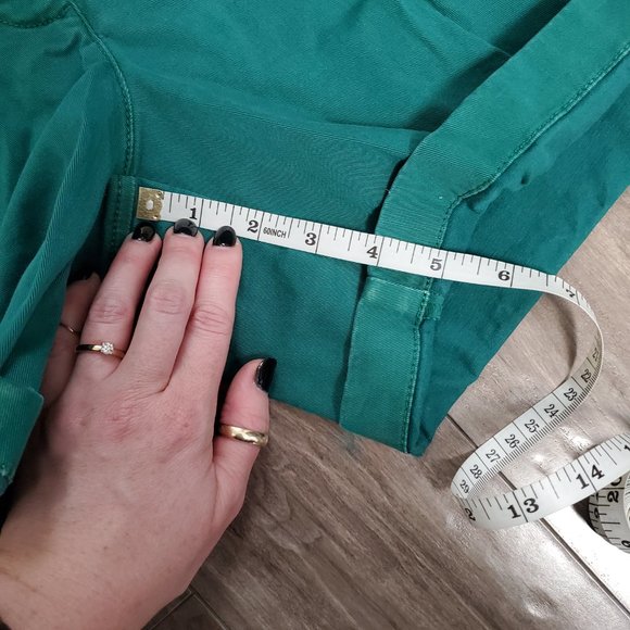 J Crew emerald green chino shorts, 5 inch inseam. - Picture 6 of 7